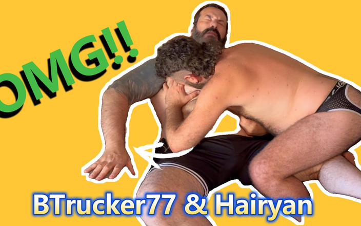BTrucker77: Btrucker77 그리고 털이 무성한 첫 비 섹스