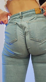 Blue Jeans Fetish Big Ass Problems Clenching Shaking Cheeks