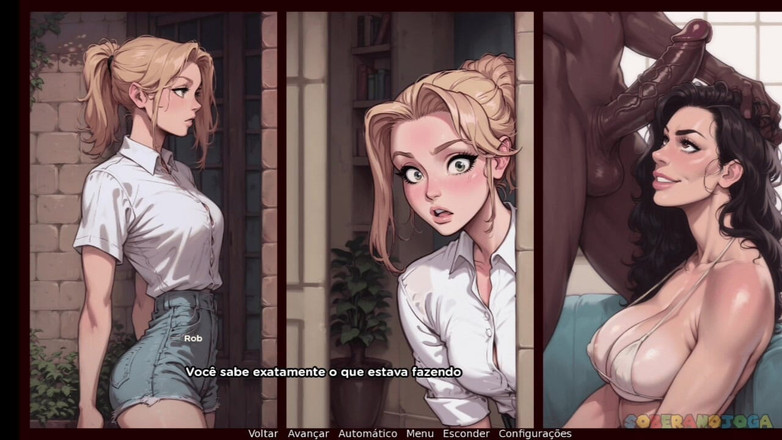 Soberano TV: 내 음란한 배다른 여동생이 계모와 섹스하는 흑인 남자를 보고 사정하고 싶어 흥분해