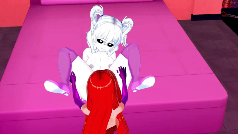 Hentai Smash: Female Sans and Jessica Rabbit take turns eating pussy before...
