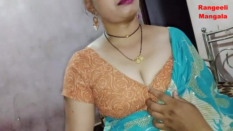 Rangeeli_Mangala: 性感人妻和她的老公做爱并口交