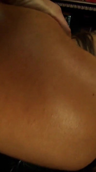 Brunette sucks guy's pole then he creams blonde's ass