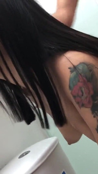 Latina with a Huge Ass Is Spied on in the Bathroom While Bathing - Porn in Spanish