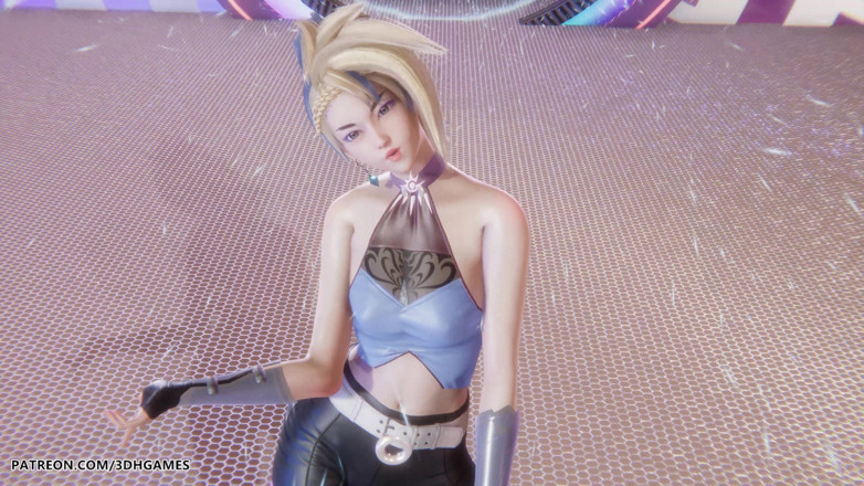 3D-Hentai Games: Aespa - Dramat - Akali Sexy Striptiz