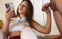 Ignoring Handjobs: Quente sexy morena gata leva gozada em seus peitos e...