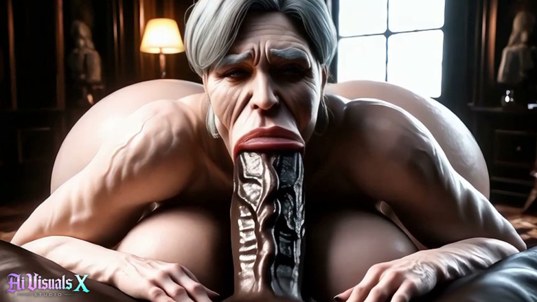 AI Visuals X: Gilf bimbos dewasa 3d menyembah bbc raksasa dan bwc - kompilasi