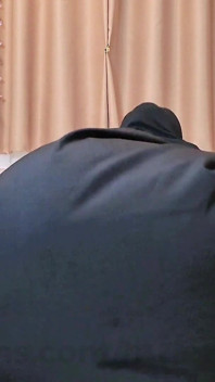 A Naughty Malaysian Hijabi Girl Doing Porn Showing off Her Ass in Abaya