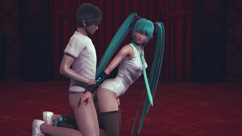 Waifu club 3D: Miku got her ass fucked in a strip club