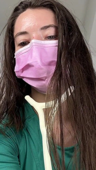 POV Professional Physical Exam in Green Scrubs
