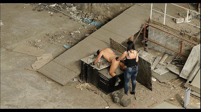 Lady Luciana Di Domizio: De grote zwarte pik in de fabriek