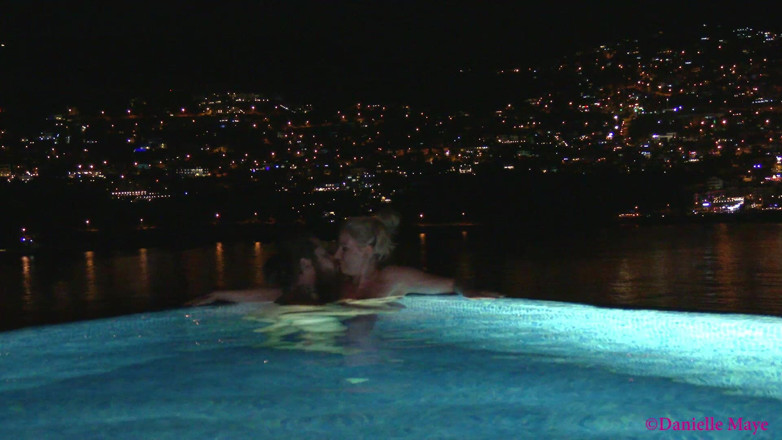 DanielleMaye: Couple Go for Late Skinny Dip Fondle