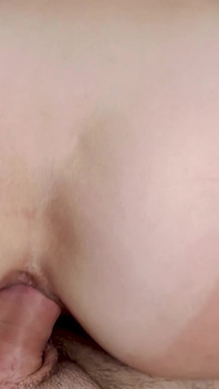 Hot Brunette Rides Cock and Gets Anal Creampie in Her Tight Ass