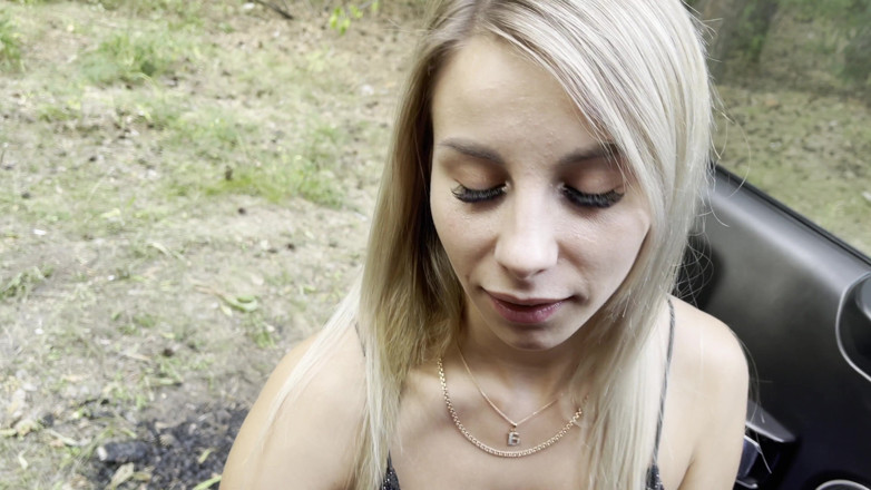 Vik1one: Hot blowjob in the forest deep in throat from a...