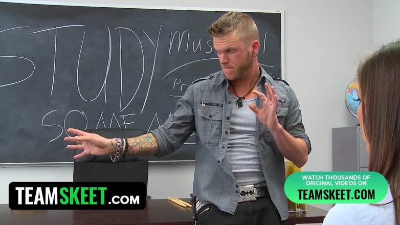 Team Skeet: Perv teacher takes advantage of college slut and fucks her...