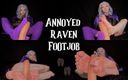 Tetra69: Footjob de Raven agacé