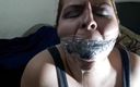 Selfgags Latina Bondage: Ring Gagged Panty Mouth Stuffing