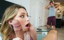 My Pervy Family: Stepson Shares His Hot GF with Stepdad in Wild Threesome! -...