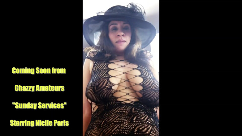 PornoJuice: Latina pink catsuit photoshoot