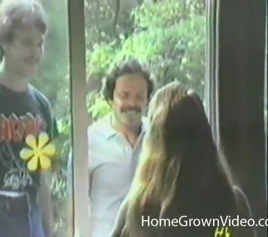 Homegrown Vintage: Two guys take it in turns on a small tits...