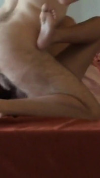 Super horny pinay drips cum on big balls