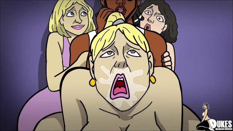 Dukes Hardcore Honeys: Milf booty gets pounded by BBC and dildo