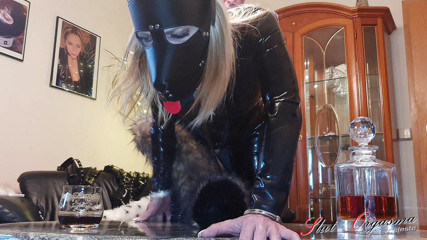 Slut Orgasma Celeste: Slut-Orgasma Celeste the canine slut loves the equine cock