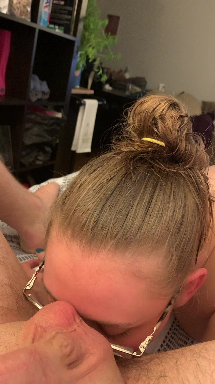 BeautfiulBJ25: POV Glasses Wife Edges and Licks Balls
