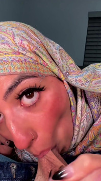 Hijabi Aaliyah Shows off Her Lingerie and Gets a Massive Facial