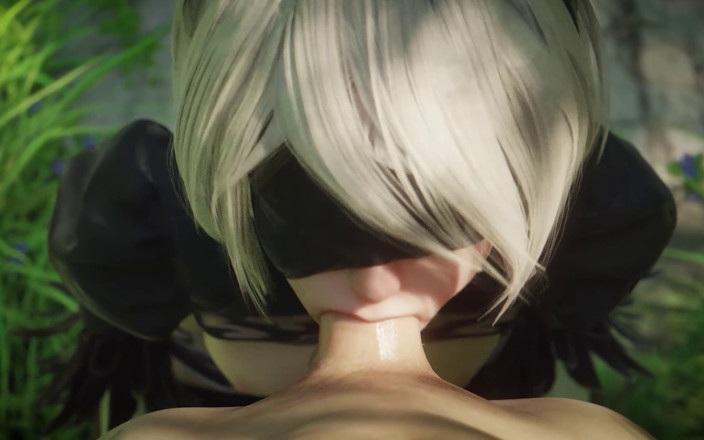 Orlikx: 2b Big Ass Anal Cowgirl Fuck After Sloppy Blowjob - Nier...