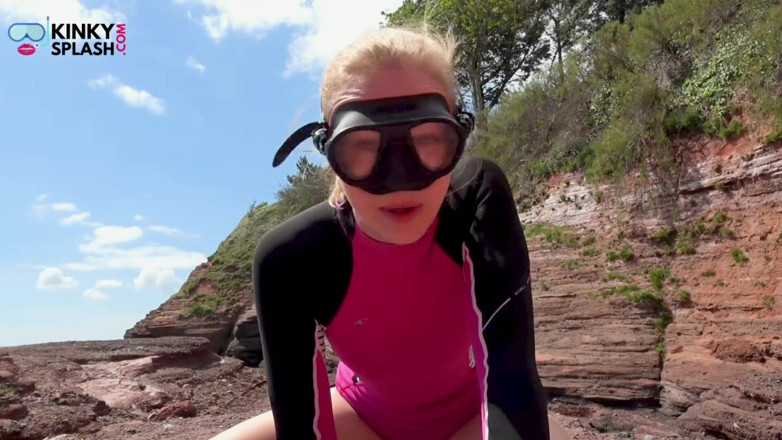 UKCuteGirl Lucy Lauren: Dive Mask JOI: Stroke, Obey, and Cum for Me