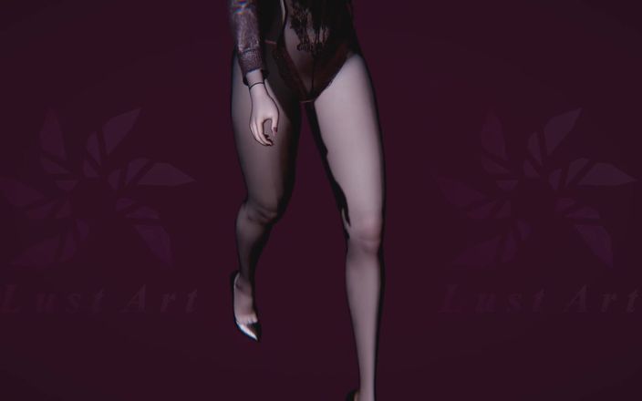 Lust art 3D: 顽皮的Rachel Catwalk