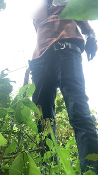 Quick Cum After a Long Walk in the Woods