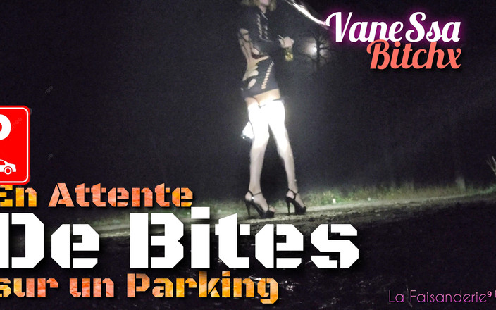 VaneSsa BiTCHx: 밤에 주차장에서 아름다운 자지, 공중에서 엉덩이를 기다리고 있습니다.