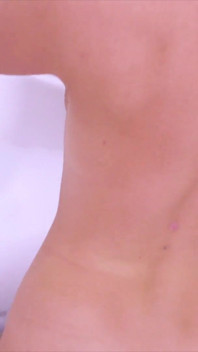 Hot blonde Daniella Margot fucks herself with a finger in the bath