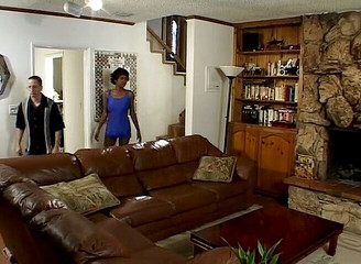 Dark Extreme: Irresistible ebony chick loves spreading her legs for a big...