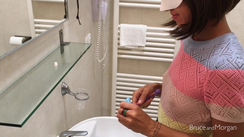 Bruce-and-Morgan: Teeth Brushing with Pee