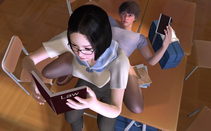Wraith ward: Asian Girl Studying on top of her friend : 3D Hentai