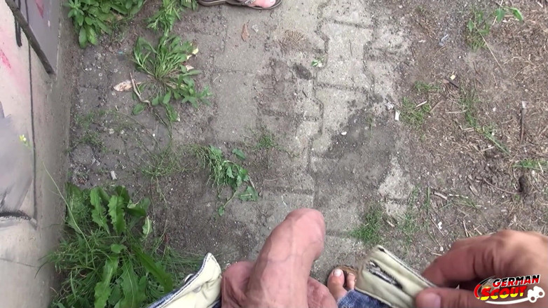 German Scout: German Scout - Blonde Tattooed Bombshell Seduce to Outdoor Sex by...