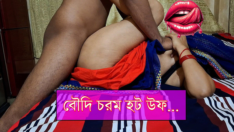 HotsexGirl: 私のセクシーなおばさんとハードコアと青いサリーを着て