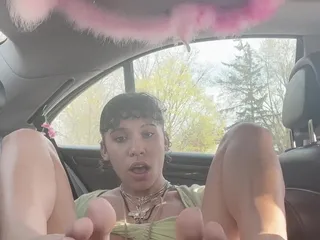 theunholychi: Playing with This Pussy in the Church Parking Lot
