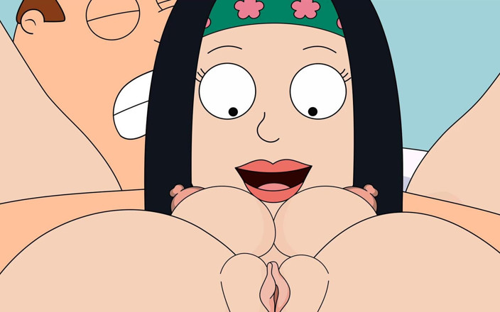 Hentai ZZZ: 가족 남자 피터 질싸 헤일리 아메리칸 아빠