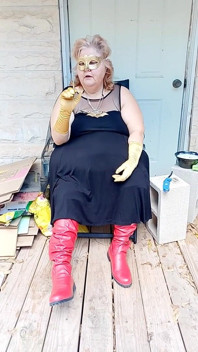 Bat Girl Is Taking a Smoke Break in Her