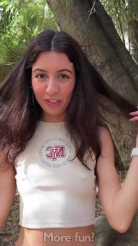 Horny Hitchhiker Wants to Suck and Fuck on a Camping Trip - Risky Sex and Cumwalk