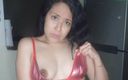Maria Luna Mex: Mexican cutie tries to do the dishes with remote vibrator...