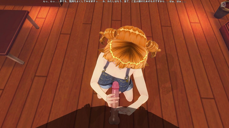 H3DC: 3D hentai village ruiva masturbando para garoto da cidade