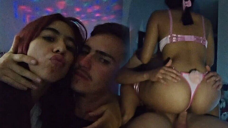 bitchsultry: Chica se folla a su hermanastro mientras su novio está...