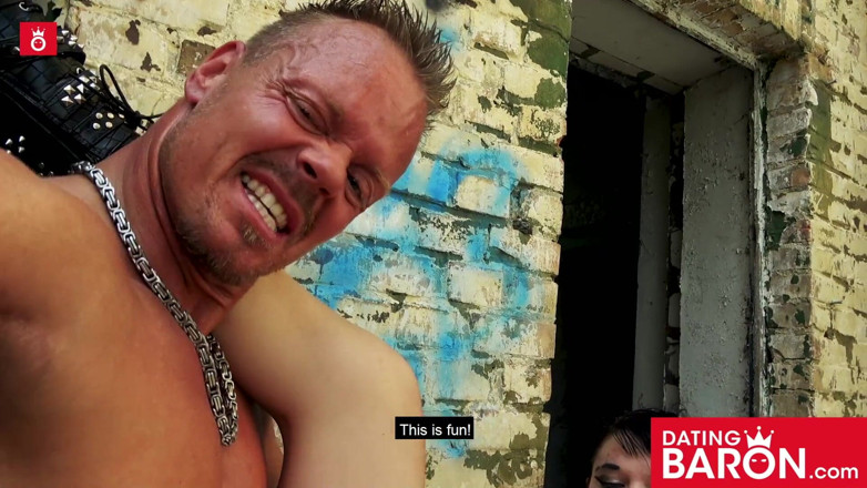 Dating Baron: Goth teen Doreen gets fucked and jizzed on! Datingbaron