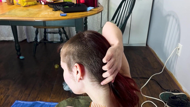 Vibra King Video: Goth Punk Shaves Her Head
