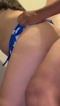 She Brushes Her Teeth In The Bathroom And I Fuck Her With Her Shorts On