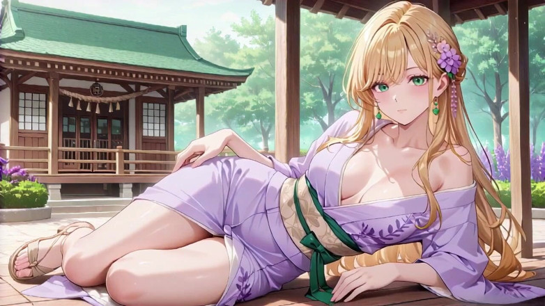 Tay Swift X: Blonde Boss in a Wet Purple Robe! Languidly Switching Between...